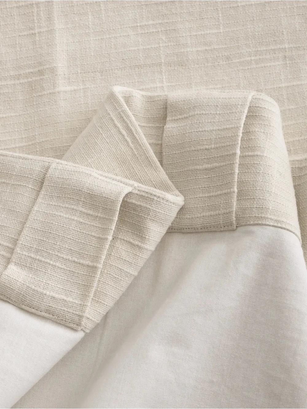NWOT Quince Natural Cotton Slub Lined Curtain Panel 48x96 - Retail $55